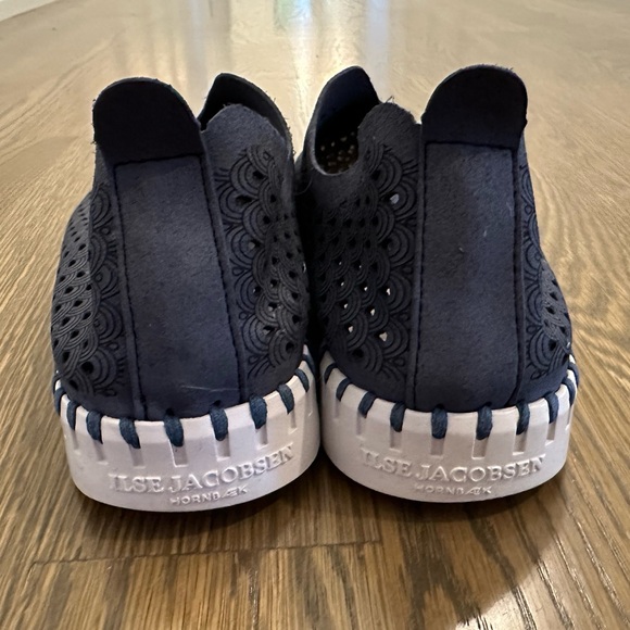 Ilse Jacobsen white and navy Tulip shoes - Picture 4 of 5